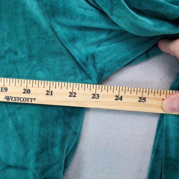 Ashley Blue 2pc Green Velour Tracksuit Women's Plus 1X/2X Sweatshirt Sweatpants - Picture 3 of 10